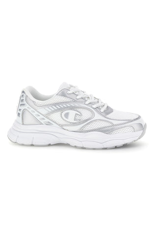 Sneakers Bianche con Dettagli Argento Champion RT25 U GS