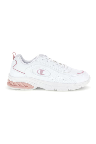 Sneakers bianche con dettagli rosa Champion Eagle Run U Gs