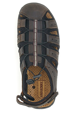Polodprti sandali Marmaduke 3602 rjavi