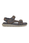 Rjave sandale z velcro zaponko Bugatti 321AFG81