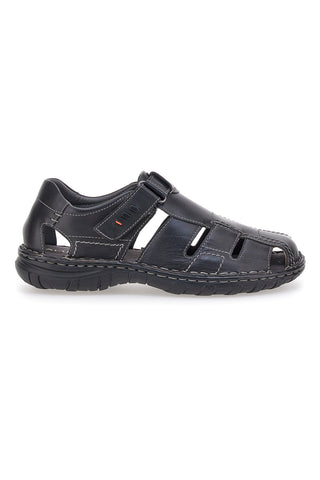 Črni sandali Fisherman z zaponko Altemberg 2401