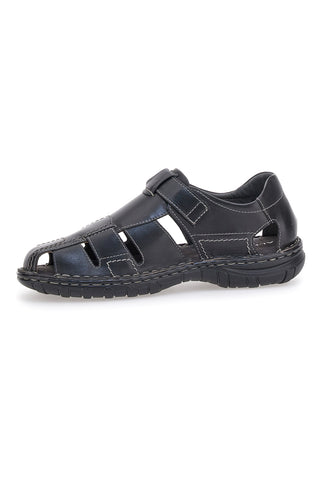 Črni sandali Fisherman z zaponko Altemberg 2401