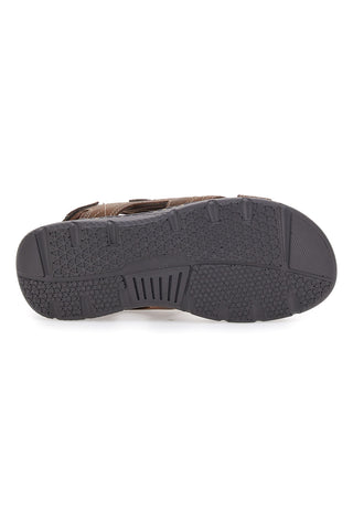 Rjavi sandali z velcro trakovi Altemberg 2134
