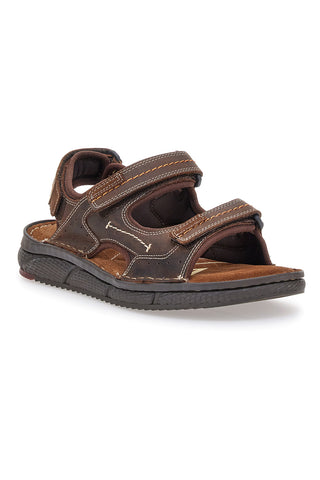 Rjave sandale z velcro trakovi Altemberg 2406