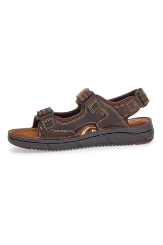 Rjave sandale z velcro trakovi Altemberg 2406