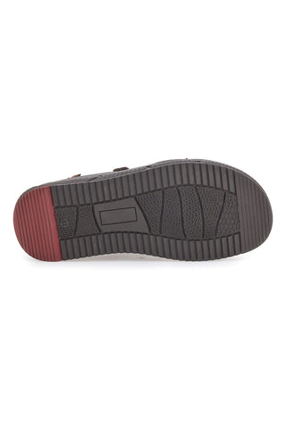 Rjave sandale z velcro trakovi Altemberg 2406