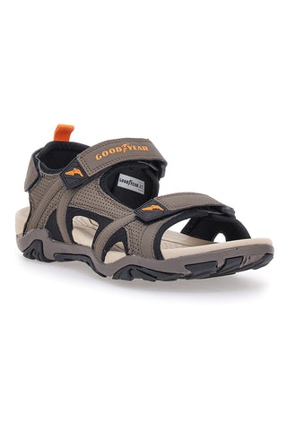 Rjave sandale z velcro trakovi Goodyeas 31048