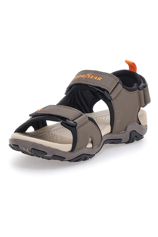 Rjave sandale z velcro trakovi Goodyeas 31048