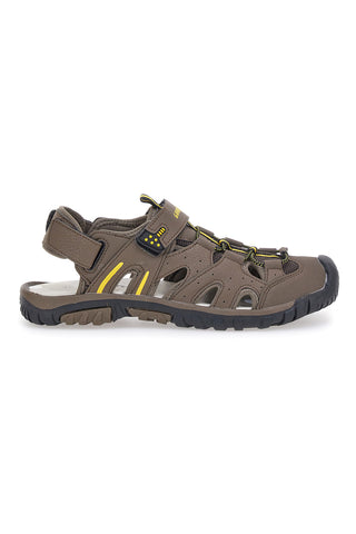 Rjave sandale z delno zaprto konico Goodyear 41037