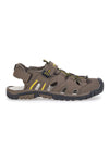 Rjave sandale z delno zaprto konico Goodyear 41037