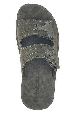 Sive natikače z velcro trakovi Inblu 106 Fn