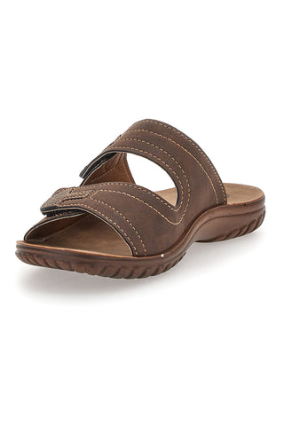 Rjave natikače z velcro trakovi Inblu 106 Fn
