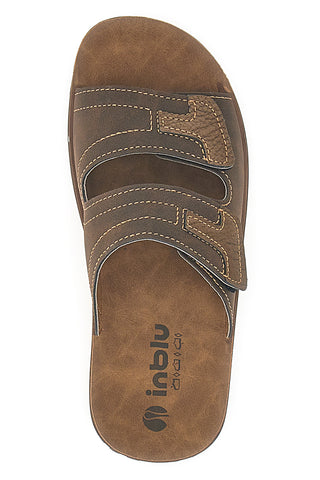 Rjave natikače z velcro trakovi Inblu 106 Fn
