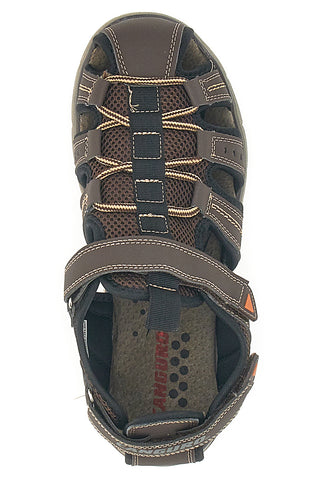 Rjave sandale Fisherman z zapenjanjem Kangaroo 1013