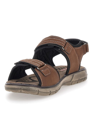 Rjave sandale z velcro trakovi Canguro 1015