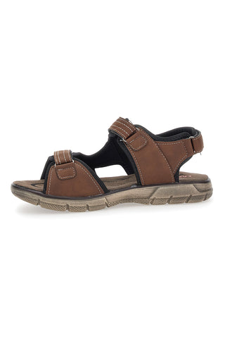 Rjave sandale z velcro trakovi Canguro 1015