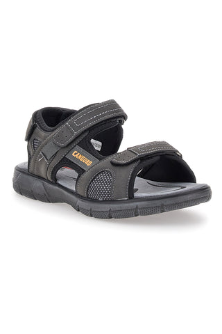 Sivi sandali z velcro zaponkami Canguro 1015