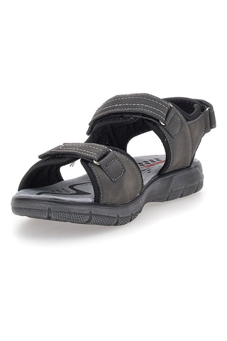 Sivi sandali z velcro zaponkami Canguro 1015