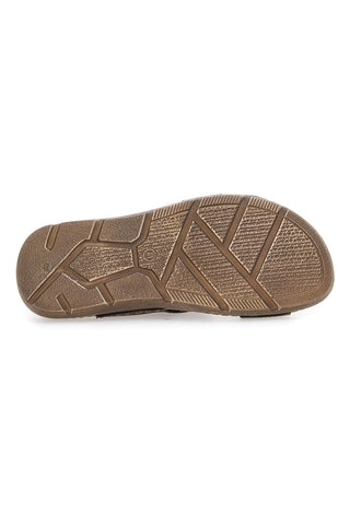 Rjave sandale z zapenjanjem na velcro in nastavljivim trakom Jerpoint 8018