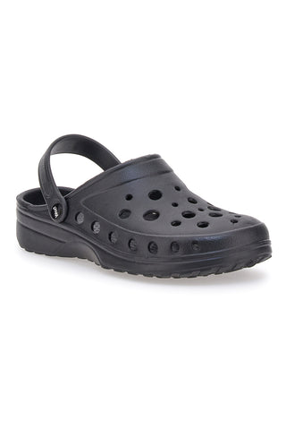 Črne gumijaste natikače Woz 3