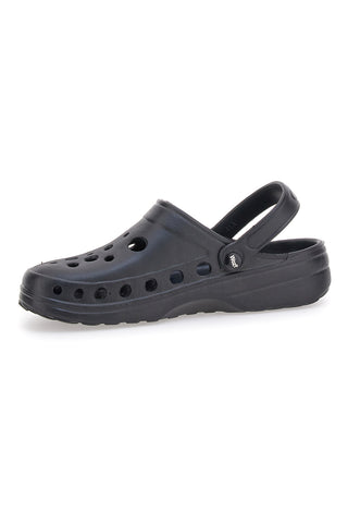 Črne gumijaste natikače Woz 3