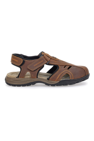 Rjave sandale z zaprto konico Fly Dinamic 99