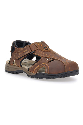 Rjave sandale z zaprto konico Fly Dinamic 99