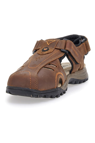 Rjave sandale z zaprto konico Fly Dinamic 99