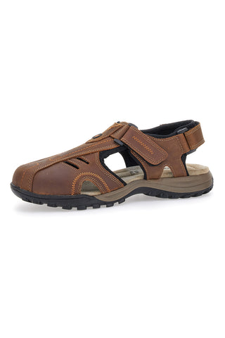Rjave sandale z zaprto konico Fly Dinamic 99
