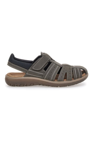 Sandali Fisherman Taupe iz prave usnje Fly Dinamic 29