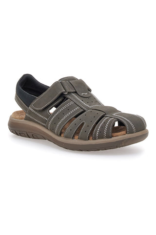 Sandali Fisherman Taupe iz prave usnje Fly Dinamic 29