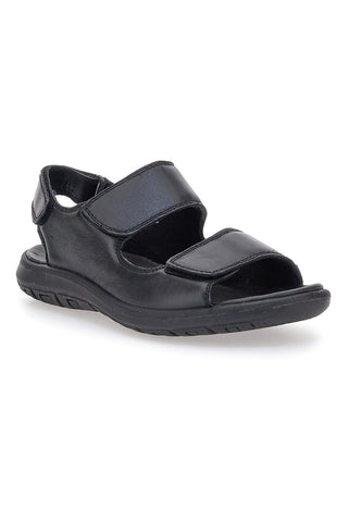 Črni sandali z velcro trakovi Fly Dinamic 102
