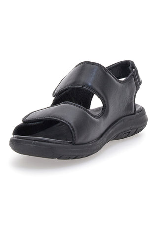 Črni sandali z velcro trakovi Fly Dinamic 102