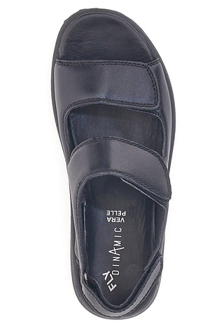 Črni sandali z velcro trakovi Fly Dinamic 102