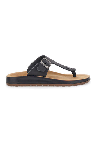 Črne natikače Comfort Made in Italy Fly Flot 782154