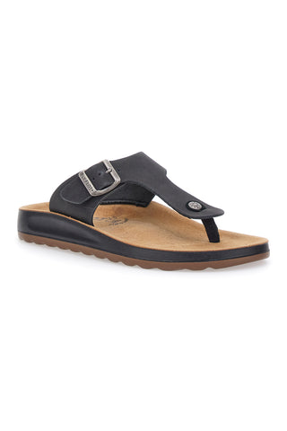 Črne natikače Comfort Made in Italy Fly Flot 782154