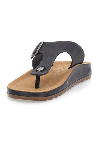Črne natikače Comfort Made in Italy Fly Flot 782154