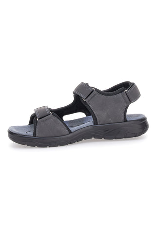 Sivi sandali z velcro trakovi Johes Land 3104