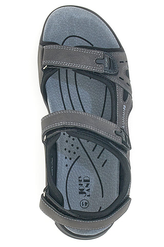 Sivi sandali z velcro trakovi Johes Land 3104