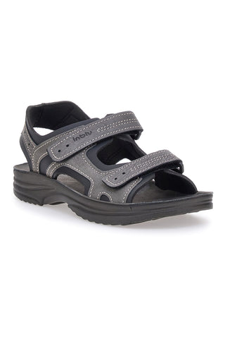 Sivi sandali z velcro trakovi Inblu 28 RY