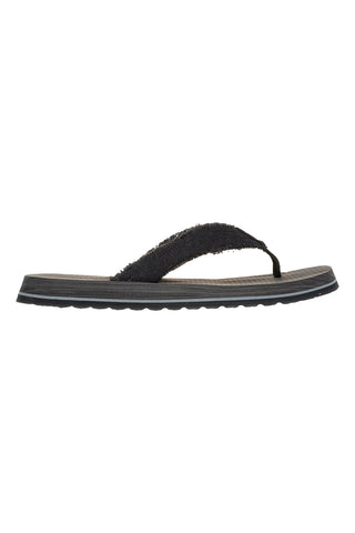 Rjave japonke s platnenim zgornjim delom Skechers Tantric - Fritz