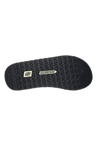 Rjave japonke s platnenim zgornjim delom Skechers Tantric - Fritz