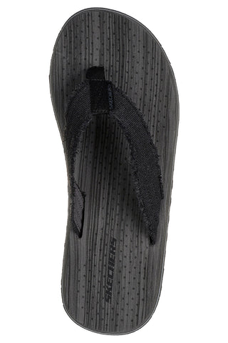 Rjave japonke s platnenim zgornjim delom Skechers Tantric - Fritz