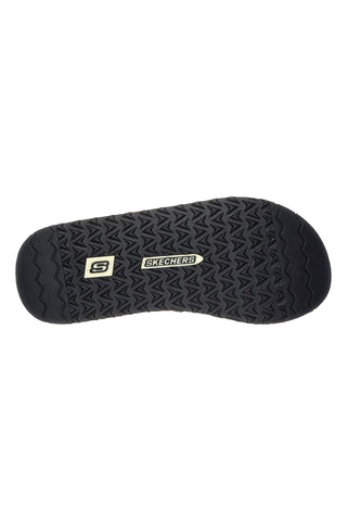Rjave japonke s platnenim zgornjim delom Skechers Tantric - Fritz