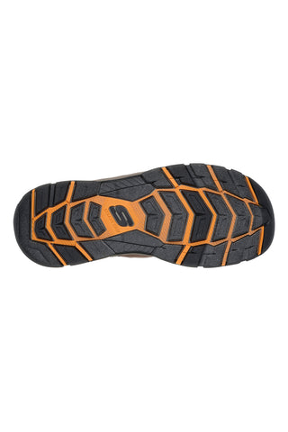 Rjavi sandali z zaprto konico SKECHERS TRESMEN MENARD