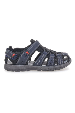 Modre sandale z zaprto konico in velcro trakom CANGURO CA1013