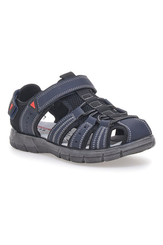 Modre sandale z zaprto konico in velcro trakom CANGURO CA1013