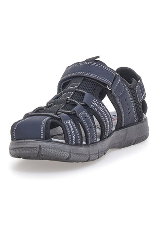 Modre sandale z zaprto konico in velcro trakom CANGURO CA1013