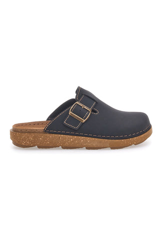 Ciabatte chiuse blu con fibbia e suola comfort Inblu 17MT