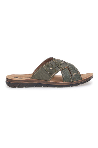 Ciabatte verdi incrociate comfort Inblu 09 VT